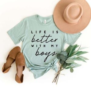 Boy Mom Graphic Tee - Bella Canvas - size medium